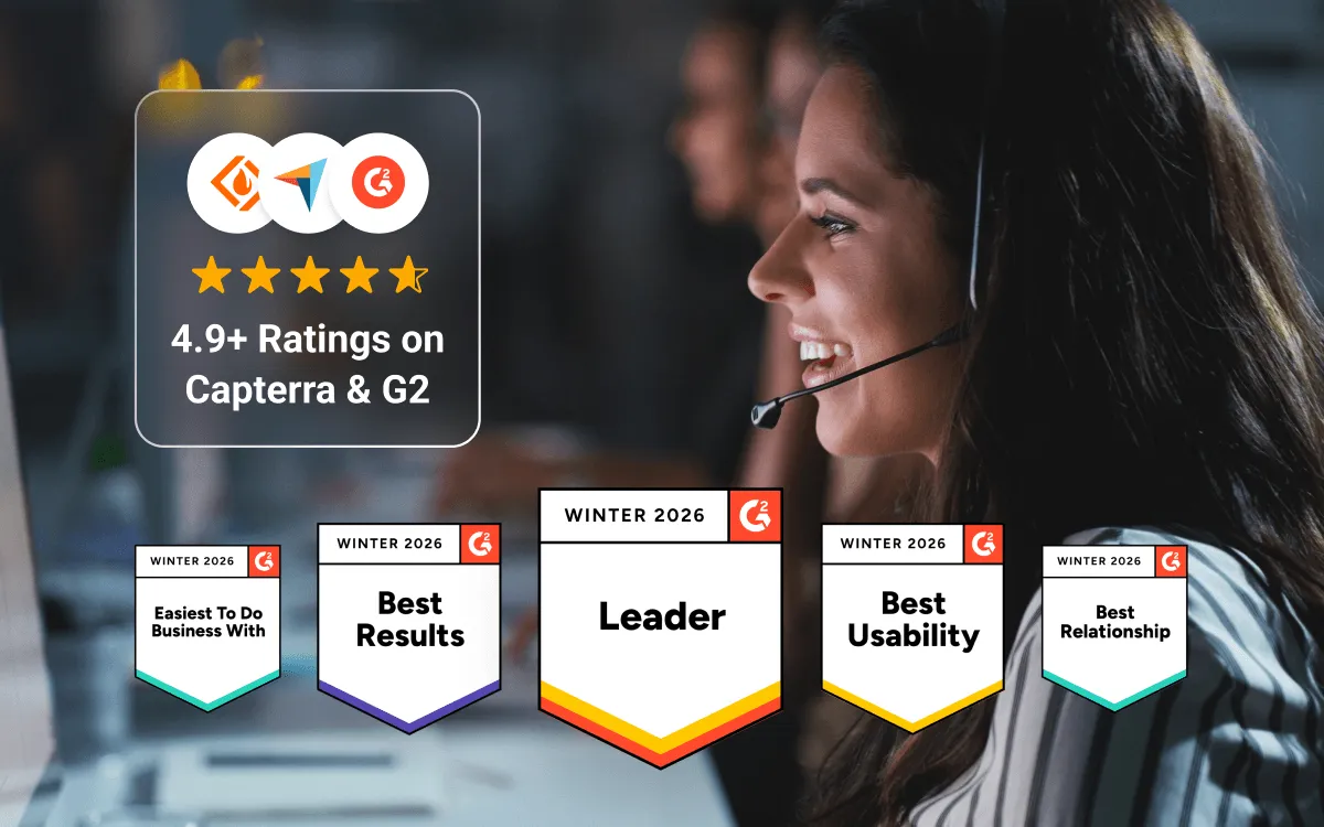 5 star rated across G2 Capterra and SourceForge
