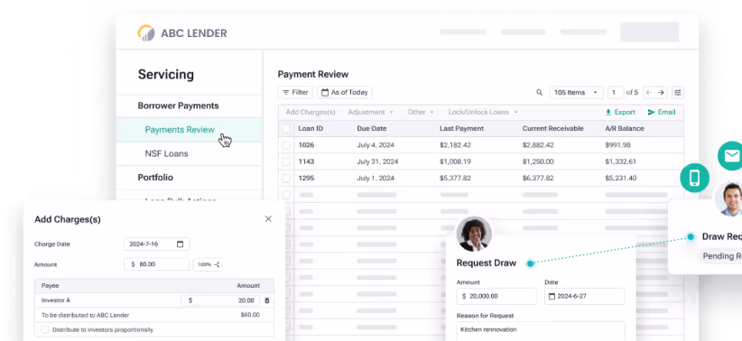 loan servicing report and features