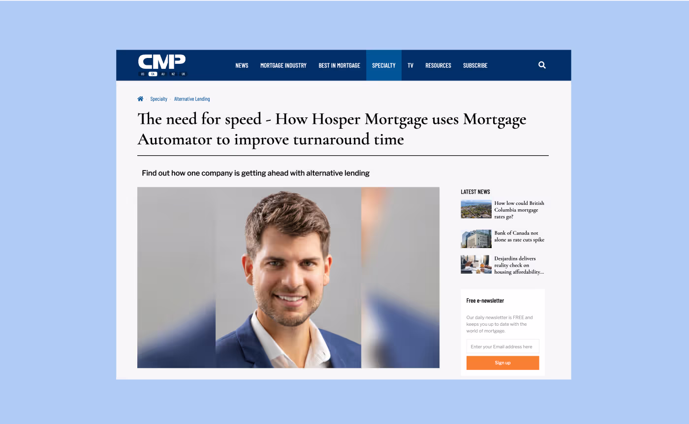 MPA Mag: How Hosper Mortgage Improves Turnaround Time