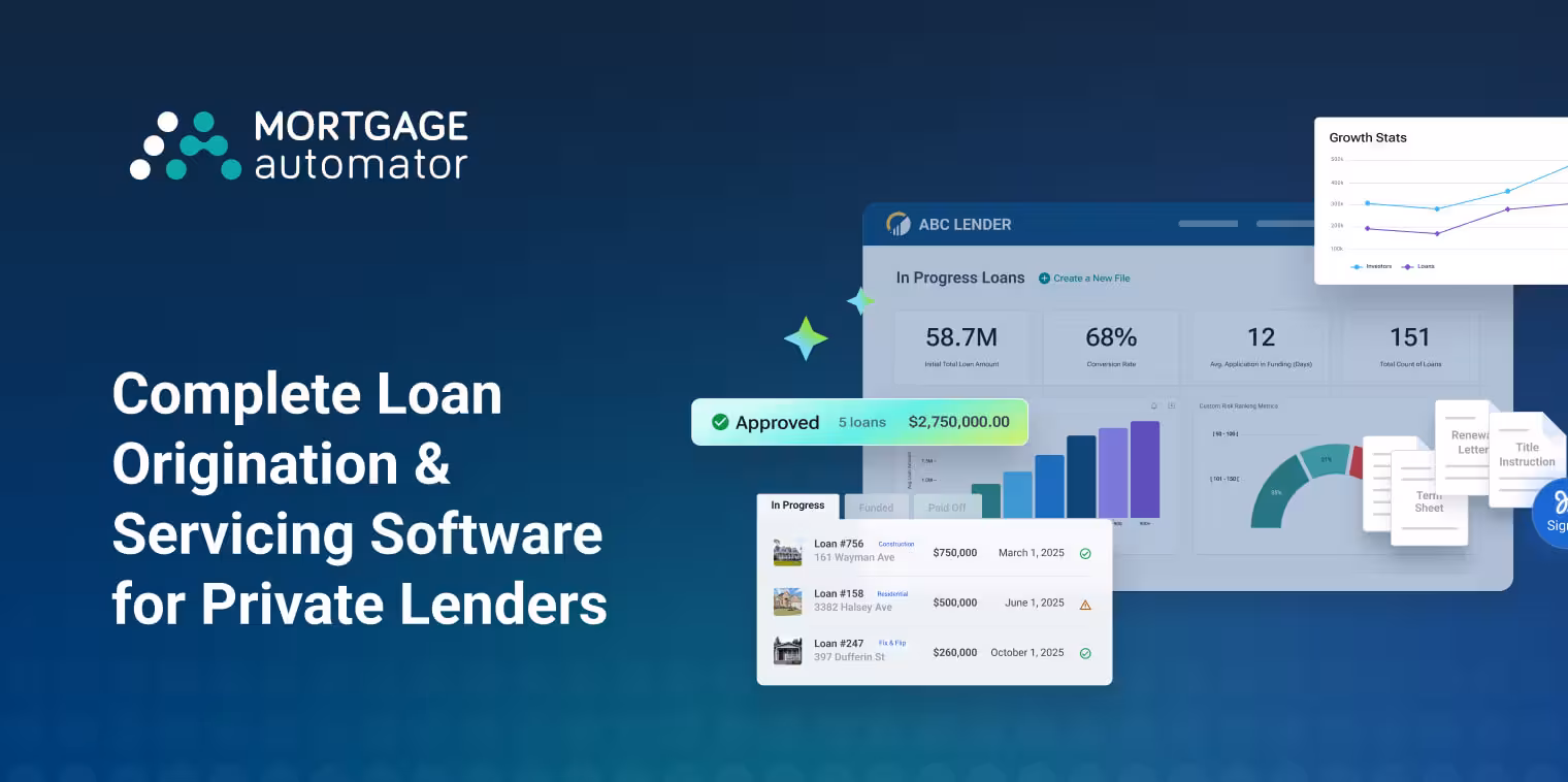 Mortgage Automator - all in one loan origination & servicing software
