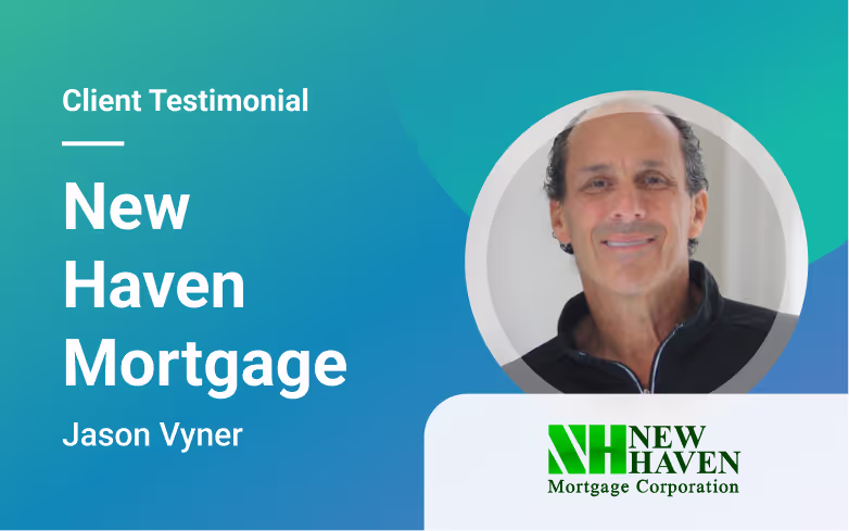 Client testimonial video cover - Jason Vyner from New Haven Mortgage