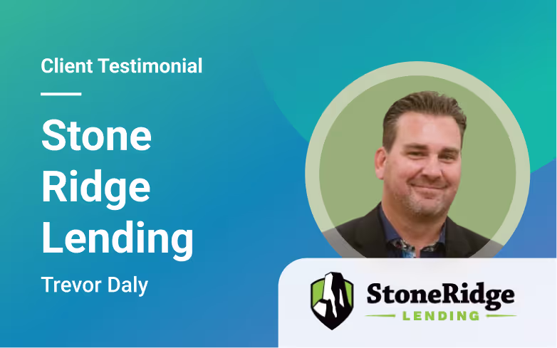 client testimonial video cover - Trevor Daly from Stone Ridge Lending